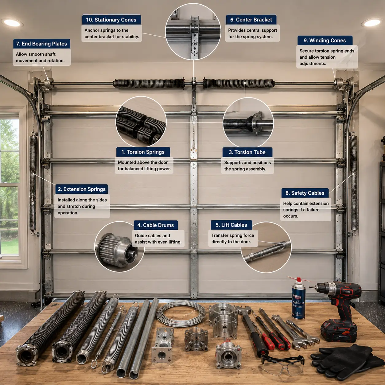 Garage Door Spring Parts